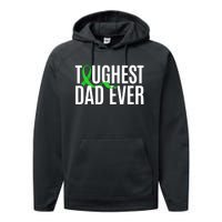 Toughest Dad Ever Muscular Dystrophy Awareness Performance Fleece Hoodie