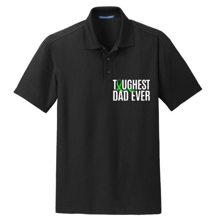 Toughest Dad Ever Muscular Dystrophy Awareness Dry Zone Grid Polo