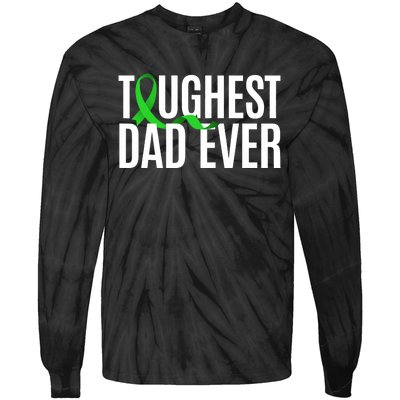 Toughest Dad Ever Muscular Dystrophy Awareness Tie-Dye Long Sleeve Shirt