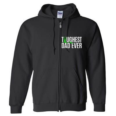 Toughest Dad Ever Muscular Dystrophy Awareness Full Zip Hoodie