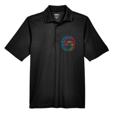 Tie Dye Educational Assistant Paraprofessional Educator Men's Origin Performance Pique Polo