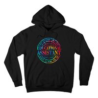 Tie Dye Educational Assistant Paraprofessional Educator Hoodie