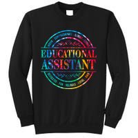 Tie Dye Educational Assistant Paraprofessional Educator Sweatshirt