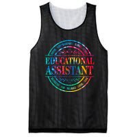 Tie Dye Educational Assistant Paraprofessional Educator Mesh Reversible Basketball Jersey Tank