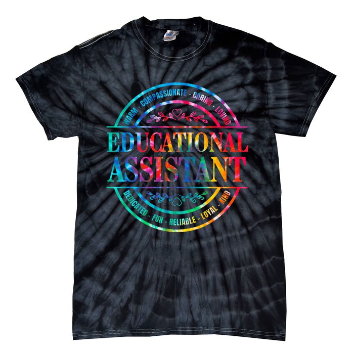 Tie Dye Educational Assistant Paraprofessional Educator Tie-Dye T-Shirt