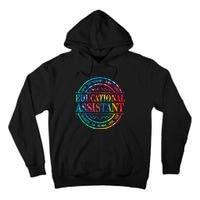 Tie Dye Educational Assistant Paraprofessional Educator Tall Hoodie