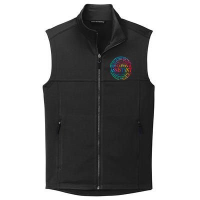 Tie Dye Educational Assistant Paraprofessional Educator Collective Smooth Fleece Vest