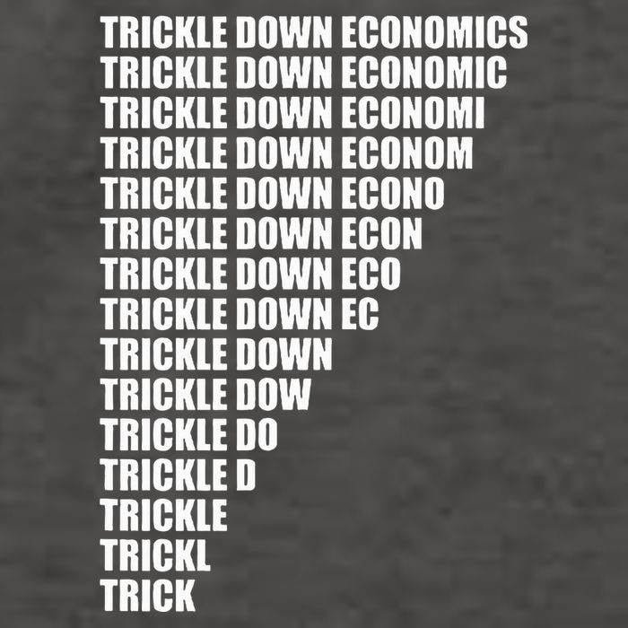 Trickle Down Economics Vector Backpack