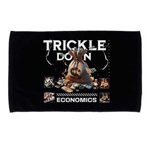 Trickle Down Economics Is A Trick Funny Economic Sarcastic Microfiber Hand Towel