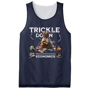 Trickle Down Economics Is A Trick Funny Economic Sarcastic Mesh Reversible Basketball Jersey Tank