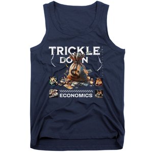 Trickle Down Economics Is A Trick Funny Economic Sarcastic Tank Top