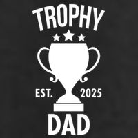 Trophy Dad Est 2025 7 Panel Mesh Trucker Snapback Hat