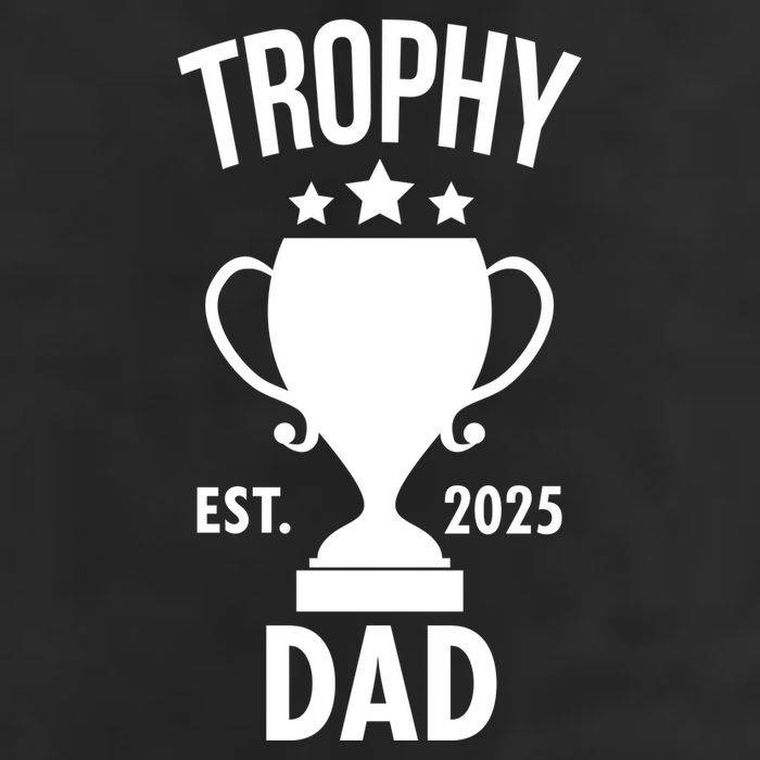 Trophy Dad Est 2025 7 Panel Mesh Trucker Snapback Hat