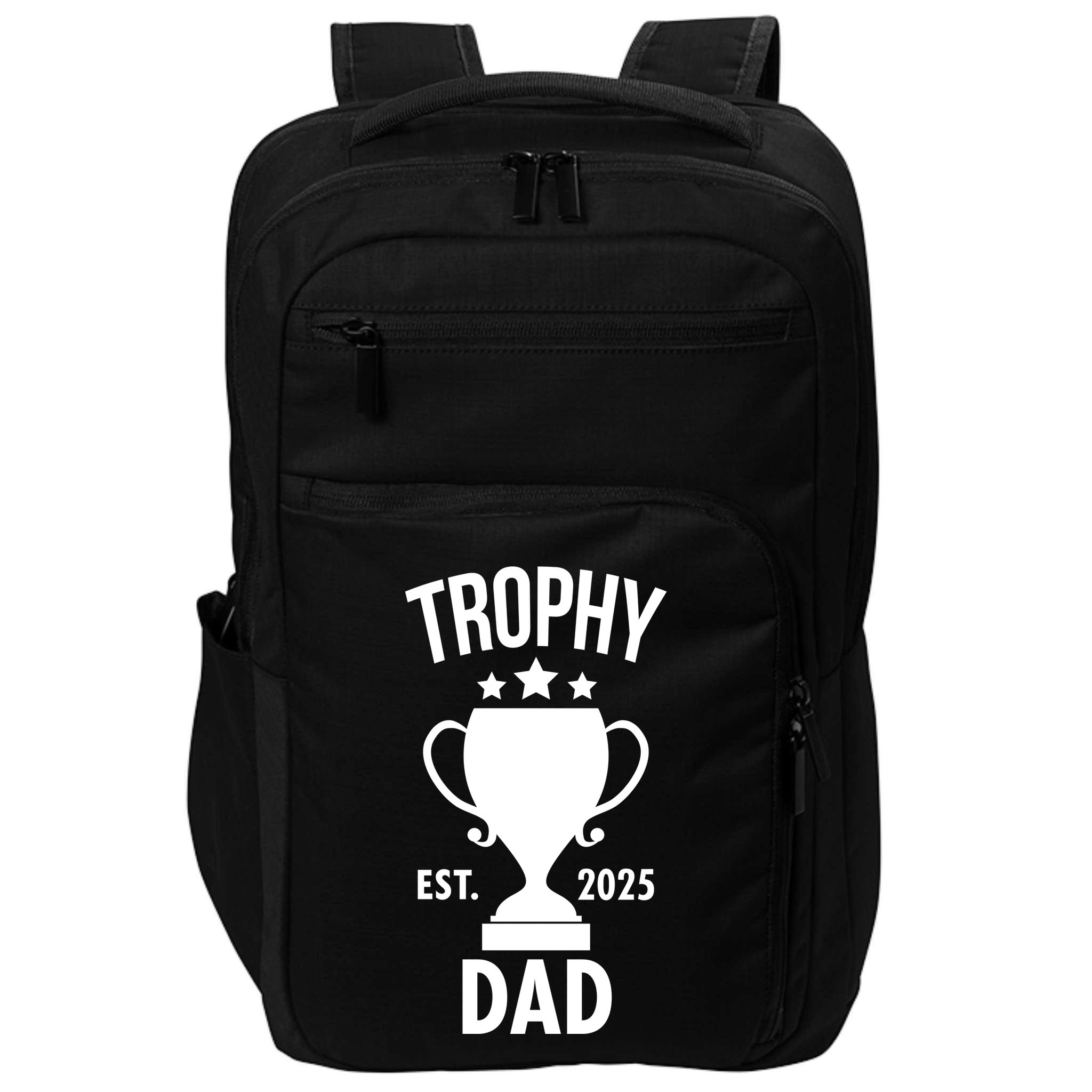 Trophy Dad Est 2025 Impact Tech Backpack