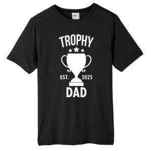 Trophy Dad Est 2025 Tall Fusion ChromaSoft Performance T-Shirt