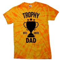 Trophy Dad Est 2025 Tie-Dye T-Shirt