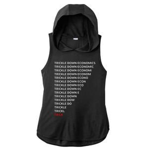 Trickle Down Economics Trick Ladies PosiCharge Tri-Blend Wicking Draft Hoodie Tank