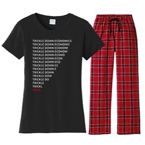 Trickle Down Economics Trick Women's Flannel Pajama Set