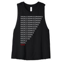 Trickle Down Economics Trick Women's Racerback Cropped Tank