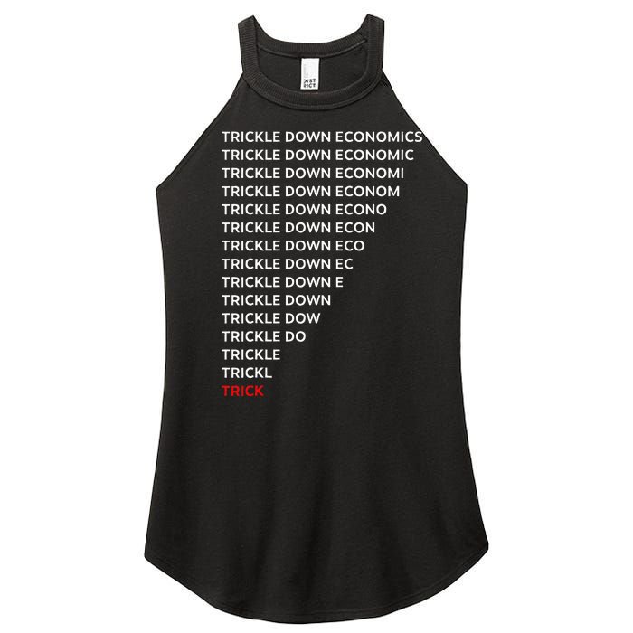 Trickle Down Economics Trick Women's Perfect Tri Rocker Tank