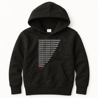 Trickle Down Economics Trick Kids Hoodie