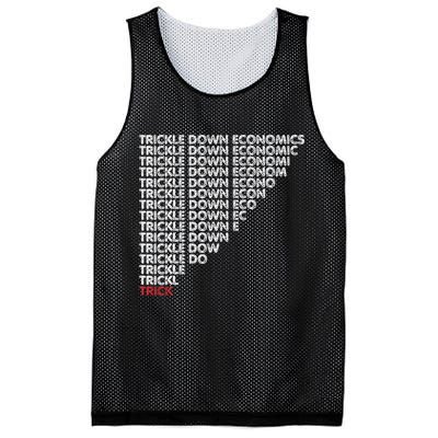 Trickle Down Economics Trick Funny Economic Sarcastic Humor Mesh Reversible Basketball Jersey Tank