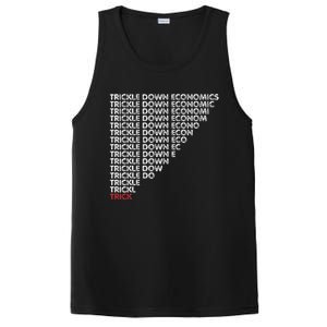 Trickle Down Economics Trick Funny Economic Sarcastic Humor PosiCharge Competitor Tank