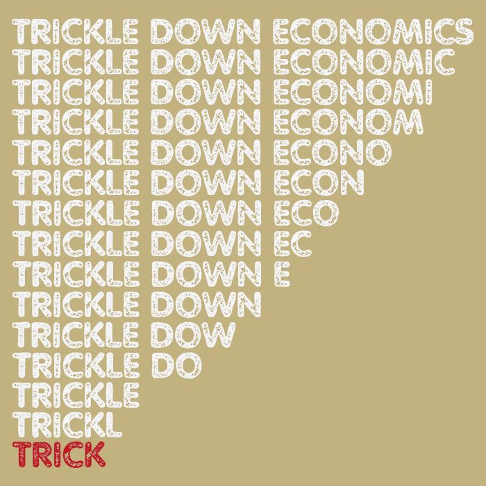 Trickle Down Economics Trick Funny Economic Sarcastic Humor Cooling Performance Crew T-Shirt