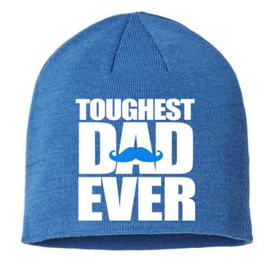 Toughest Dad Ever Great Gift Sustainable Beanie