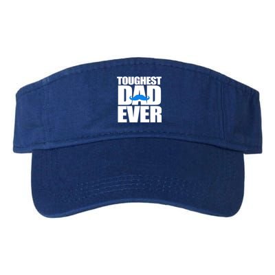 Toughest Dad Ever Great Gift Valucap Bio-Washed Visor