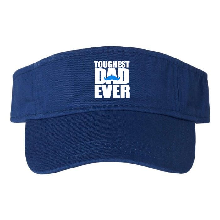 Toughest Dad Ever Great Gift Valucap Bio-Washed Visor