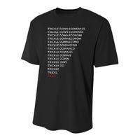 Trickle Down Economics Youth Performance Sprint T-Shirt