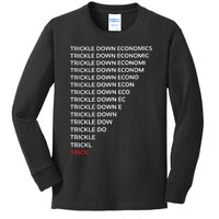 Trickle Down Economics Kids Long Sleeve Shirt