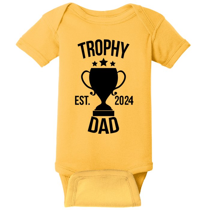 Trophy Dad Est 2024 Baby Bodysuit