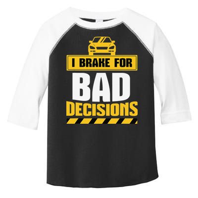 Teacher Driving Education Fun Quote I Brake For Bad Toddler Fine Jersey T-Shirt