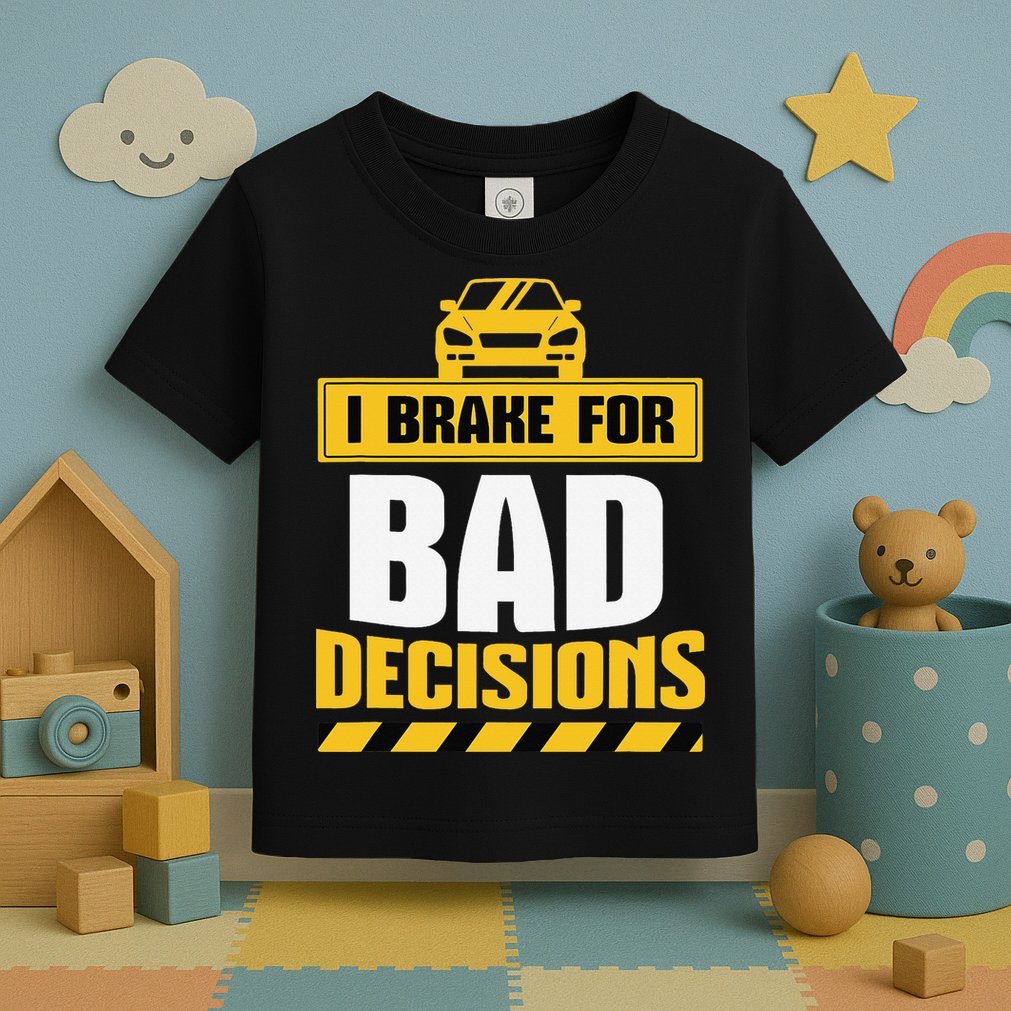 Teacher Driving Education Fun Quote I Brake For Bad Toddler T-Shirt