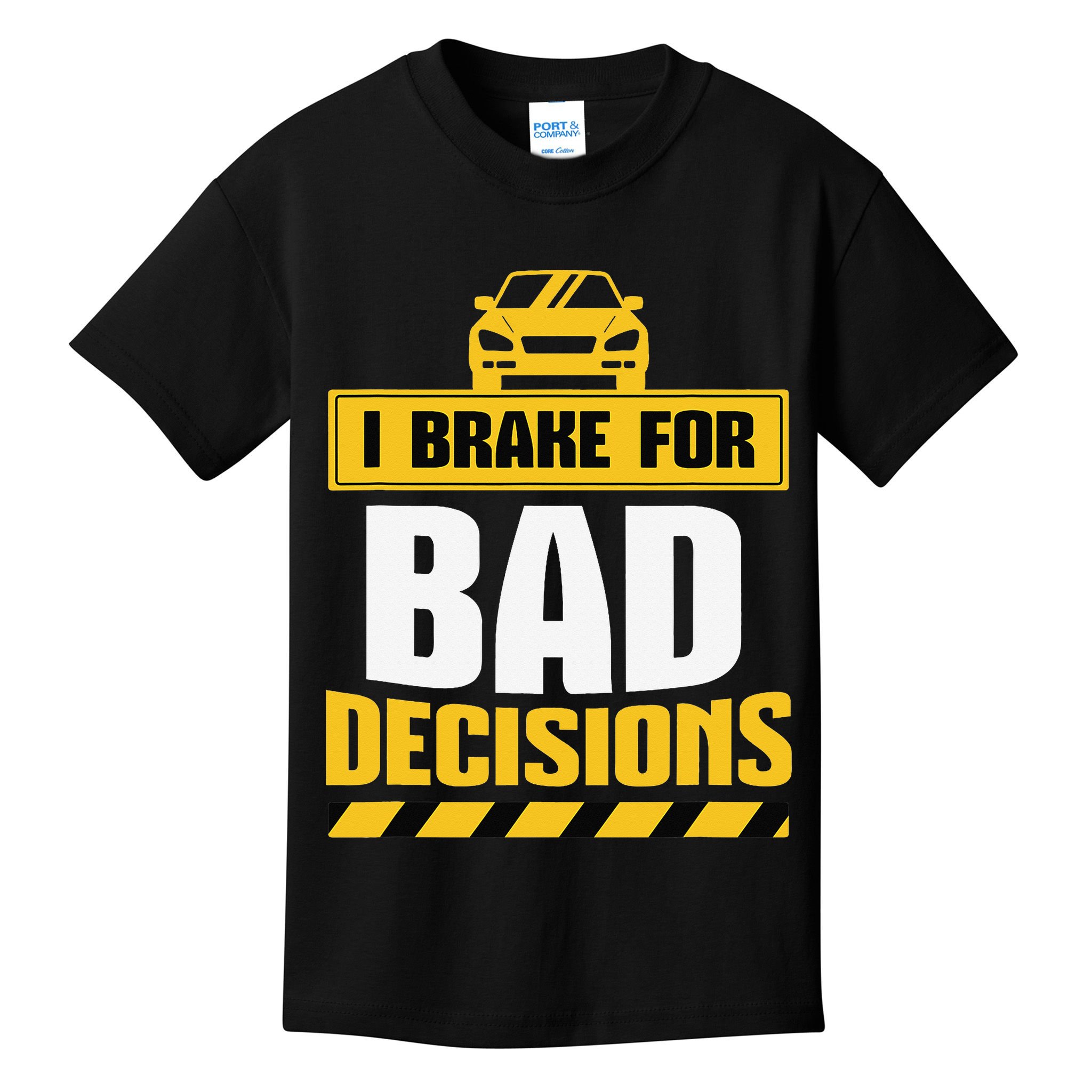 Teacher Driving Education Fun Quote I Brake For Bad Kids T-Shirt