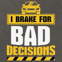 Teacher Driving Education Fun Quote I Brake For Bad Cotton Canvas Backpack
