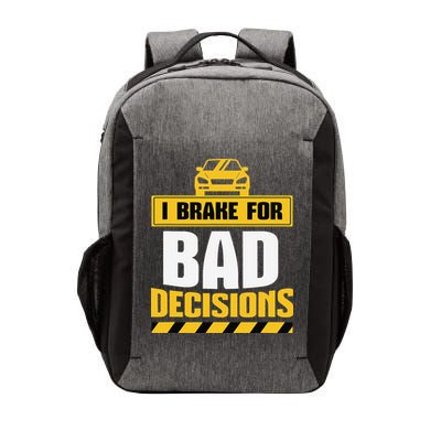 Teacher Driving Education Fun Quote I Brake For Bad Vector Backpack
