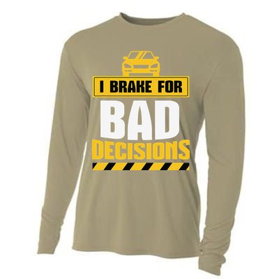 Teacher Driving Education Fun Quote I Brake For Bad Cooling Performance Long Sleeve Crew