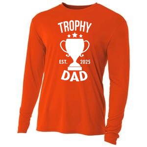 Trophy Dad Est 2025 Cooling Performance Long Sleeve Crew