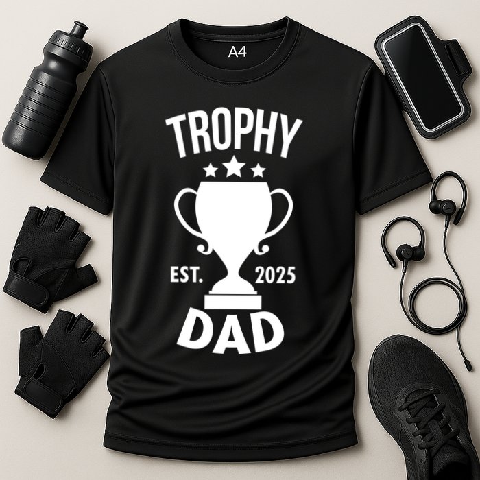 Trophy Dad Est 2025 Cooling Performance Crew T-Shirt