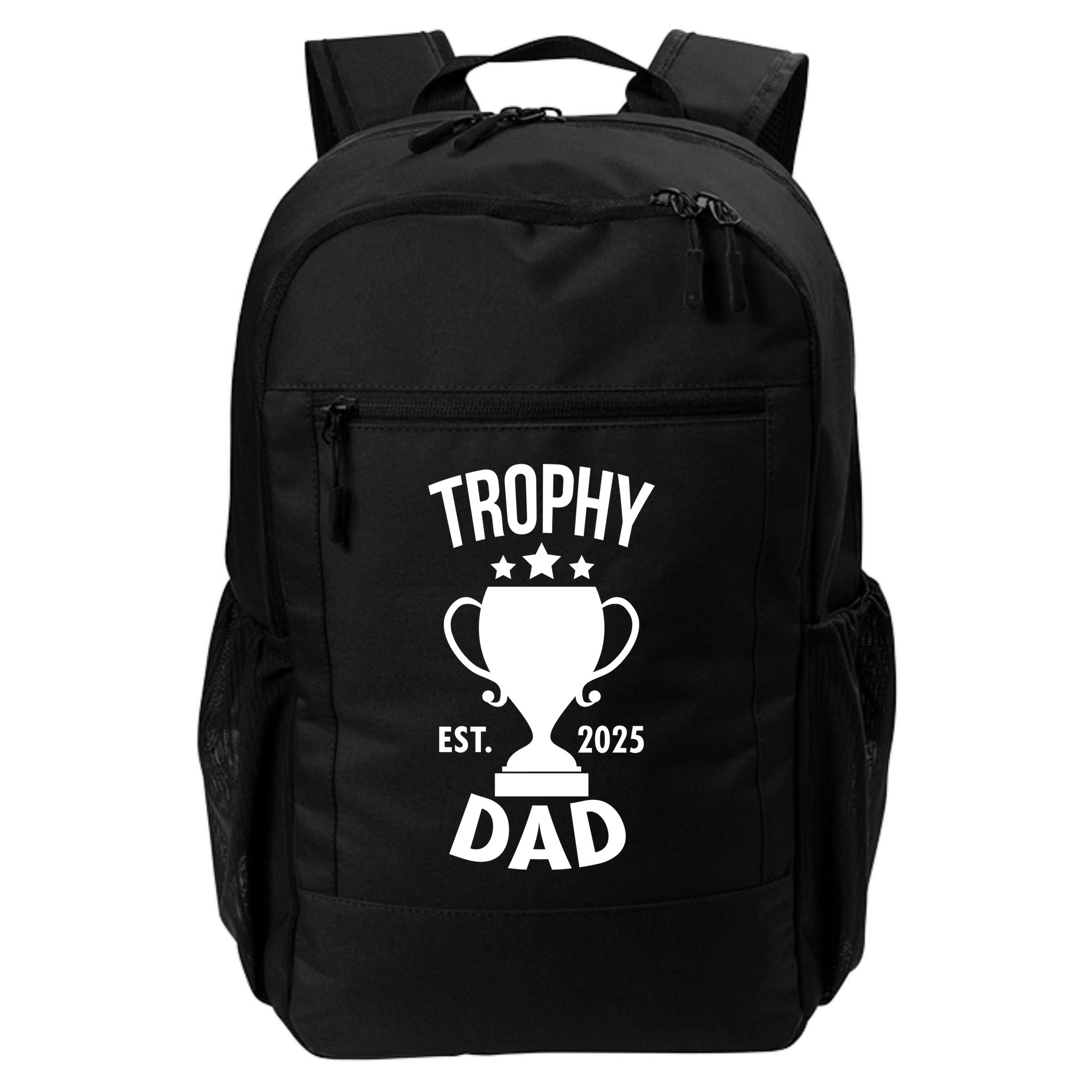 Trophy Dad Est 2025 Backpack