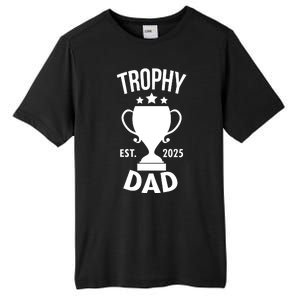 Trophy Dad Est 2025 Tall Fusion ChromaSoft Performance T-Shirt