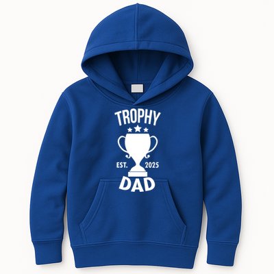 Trophy Dad Est 2025 Kids Hoodie