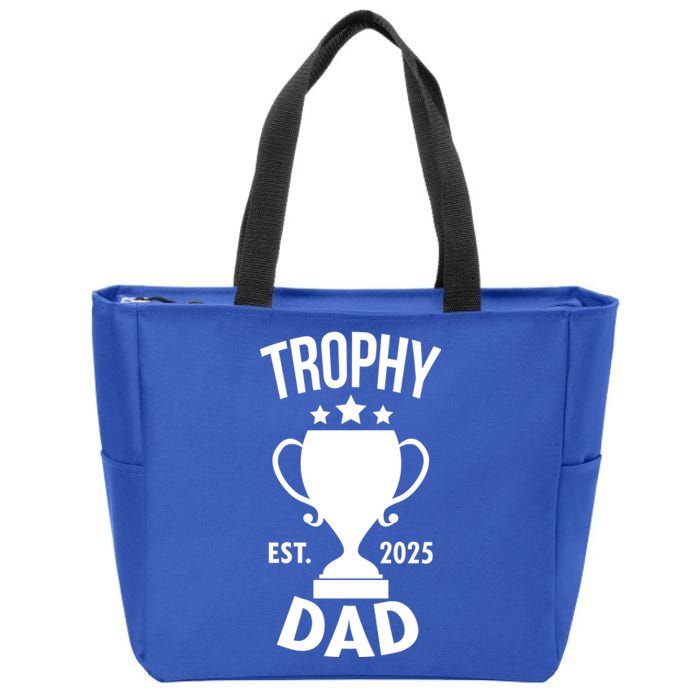 Trophy Dad Est 2025 Zip Tote Bag