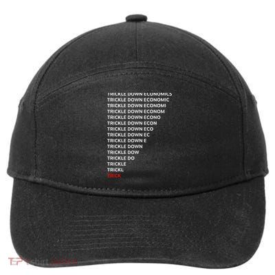 Trickle Down Economics Trick 7-Panel Snapback Hat
