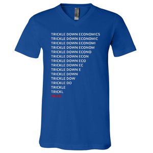 Trickle Down Economics Trick V-Neck T-Shirt