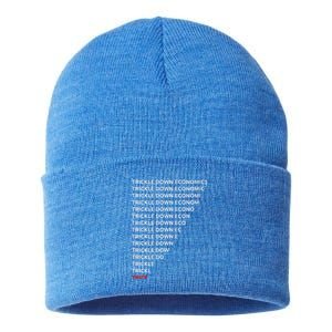 Trickle Down Economics Trick Sustainable Knit Beanie