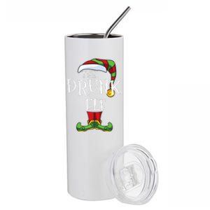 The Drunk Elf Family Matching Christmas Group Gift Pajama Stainless Steel Tumbler